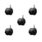 Service Caster 2'' Floor Safe Black Hooded Twin Wheel Caster 3/8 Threaded Stem, 5PK SCC-TS02S50D-NYU-FB-382458-5 - alternate 1